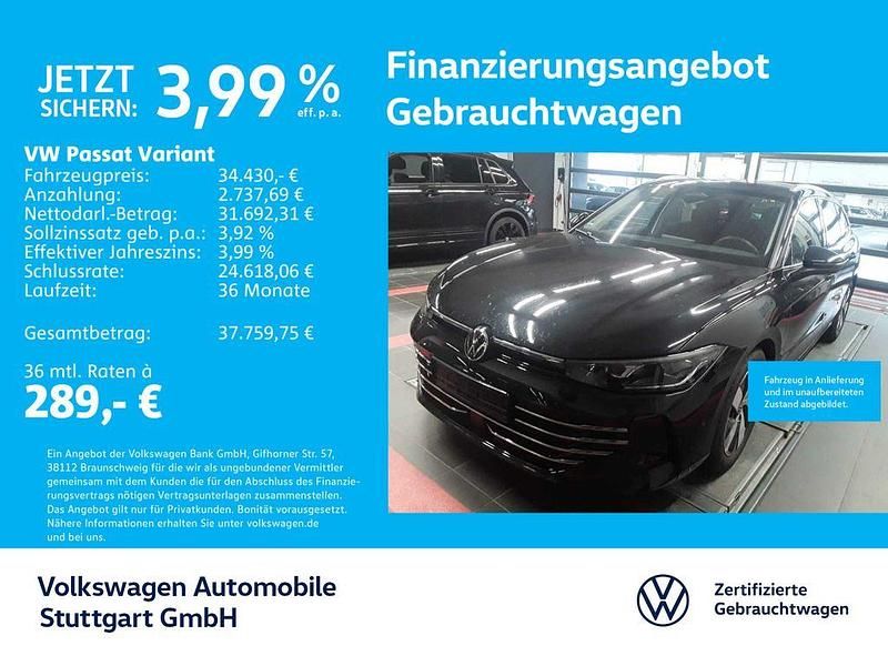 Schwarz Gebraucht 2025 VW Passat Elegance Kombi | 34.430 € (Superpreis) - Bild 1/4