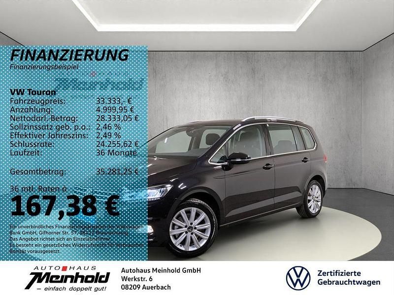 Gebraucht VW Touran Highline 150 PS (110 kW) 2024 Deep black perleffekt Van / Kleinbus