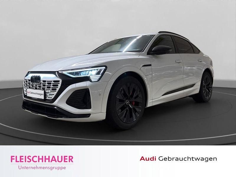 Weiss Gebraucht 2023 Audi Q8 e-tron S-Line SUV | 57.770 € - Bild 1/4