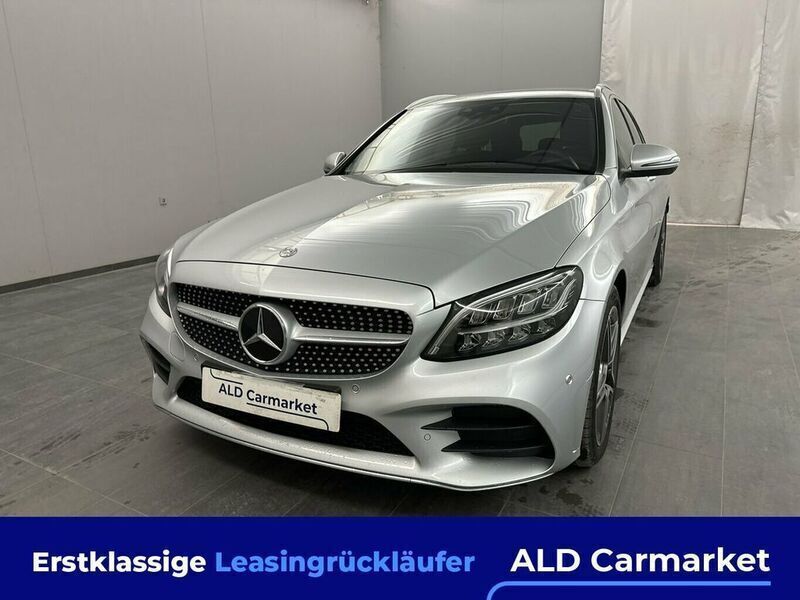 Silber Gebraucht 2020 Mercedes C220 AMG line Kombi | 25.980 € (Superpreis) - Bild 1/4