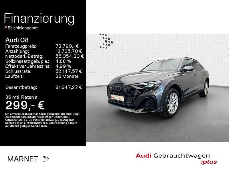Grau Gebraucht 2024 Audi Q8 S-Line SUV | 73.790 € (Teuer) - Bild 1/4