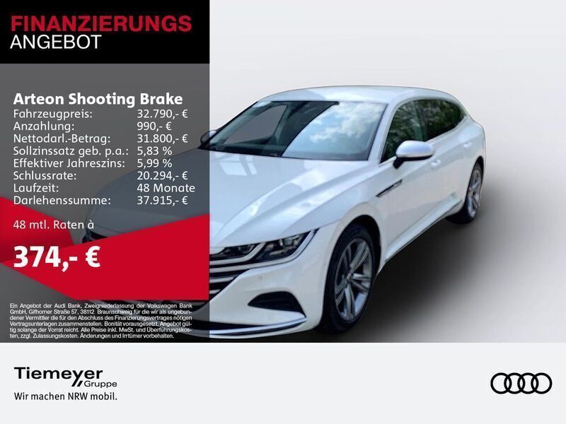 Oryxweiß perlmutteffekt Gebraucht 2023 VW Arteon Elegance Kombi | 32.790 € (Superpreis) - Bild 1/4