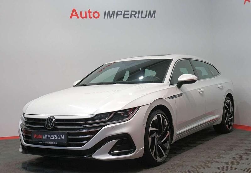 Oryxweiß perlmutteffekt Gebraucht 2022 VW Arteon R-line Kombi | 33.990 € (Fairer Preis) - Bild 1/4