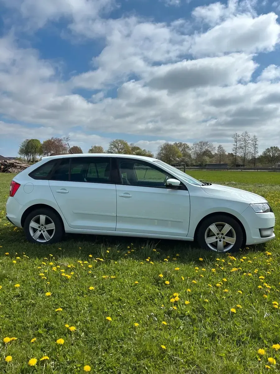 Gebraucht Skoda Rapid Style 116 PS (85 kW) 2015 Weiß Kleinwagen