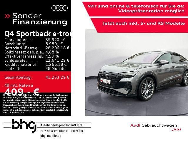 Grau Gebraucht 2022 Audi Q4 Sportback e-tron Ambiente SUV | 35.920 € (Guter Preis) - Bild 1/4