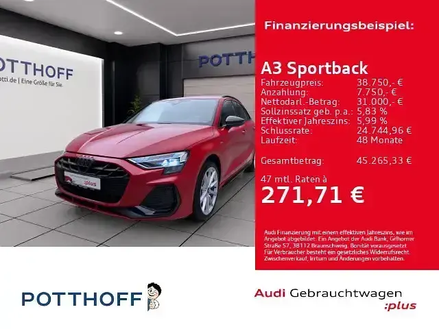 Gebraucht Audi A3 Sportback e-tron S-Line 272 PS (200 kW) 2025 Kleinwagen