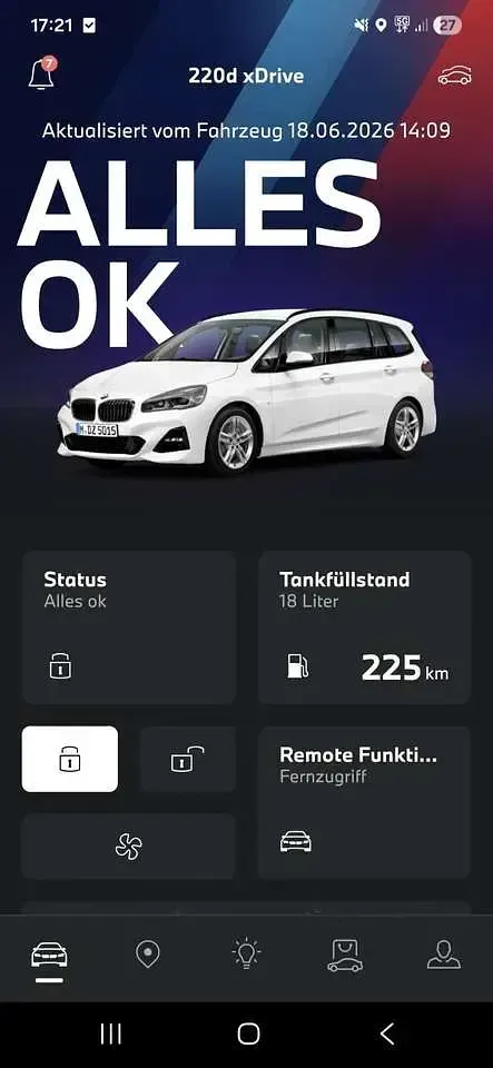 Gebraucht BMW 220 Gran Tourer M Sport 190 PS (139 kW) 2018 Van / Kleinbus