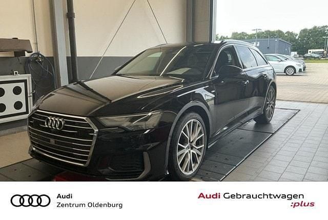 Schwarz Gebraucht 2022 Audi A6 S-Line Kombi | 28.979 € - Bild 1/4