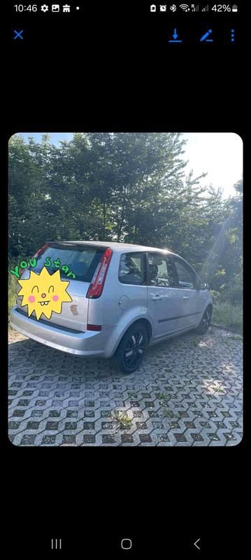 Grau Gebraucht 2007 Ford C-MAX Van / Kleinbus | 1.500 € - Bild 1/4
