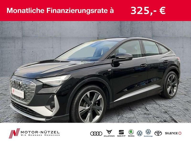 Mythosschwarz metallic Gebraucht 2023 Audi Q4 e-tron S-Line SUV | 32.960 € (Fairer Preis) - Bild 1/4