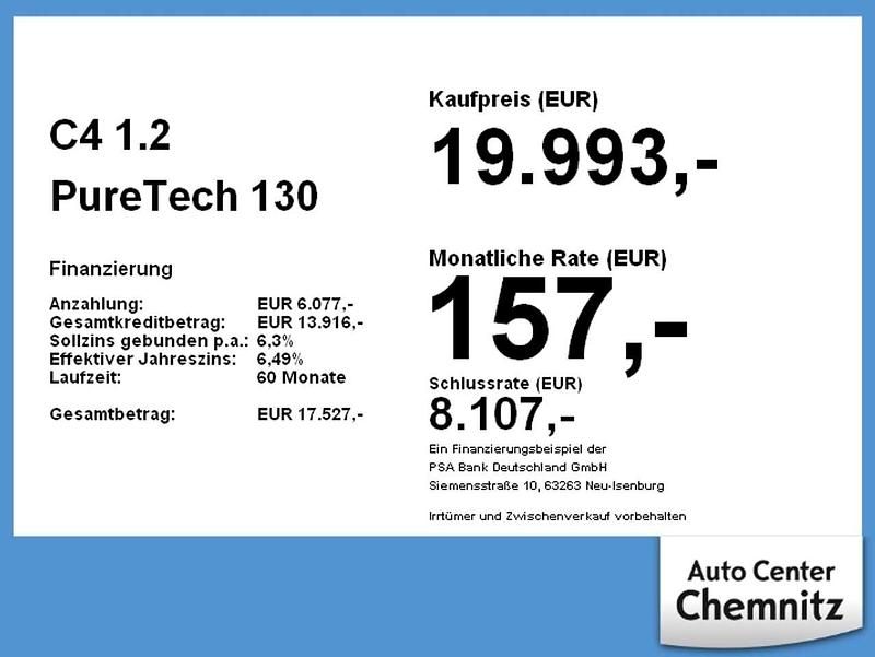 Gebraucht Citroën C4 PureTech 131 PS (96 kW) 2023 Weiß Limousine