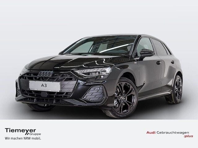Mythosschwarz metallic Gebraucht 2025 Audi A3 S-Line Limousine | 38.780 € - Bild 1/4