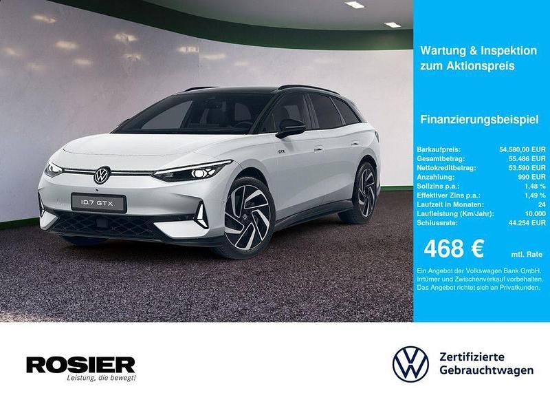 Weiss / gletscherweiss Gebraucht 2025 VW ID.7 GTX Limousine | 54.580 € - Bild 1/4