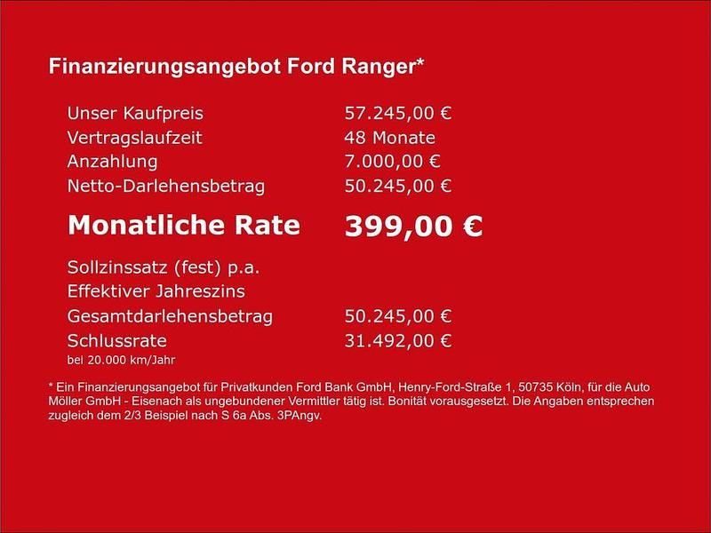 Neu Ford Ranger Wildtrack 205 PS (150 kW) 2026 Orange Pickup
