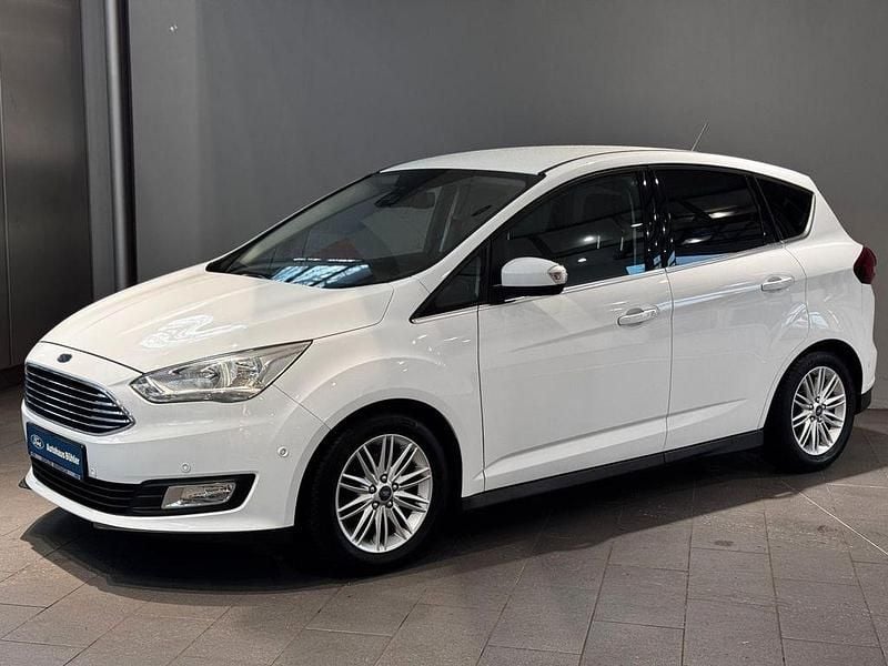 Gebraucht Ford C-MAX Titanium 125 PS (91 kW) 2018 Weiß Van / Kleinbus