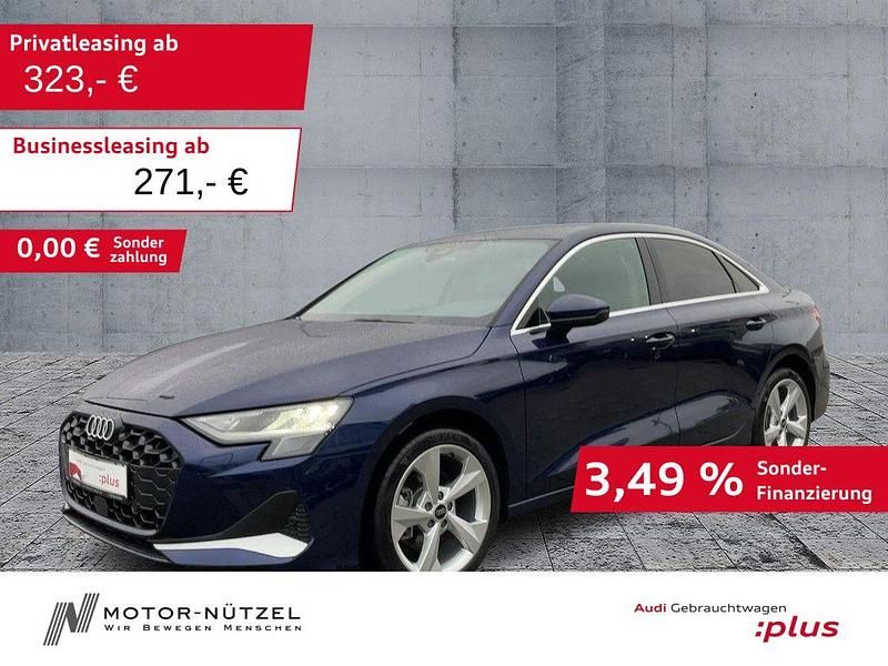 Navarrablau metallic Gebraucht 2025 Audi A3 Advanced Plus Limousine | 34.630 € (Guter Preis) - Bild 1/4