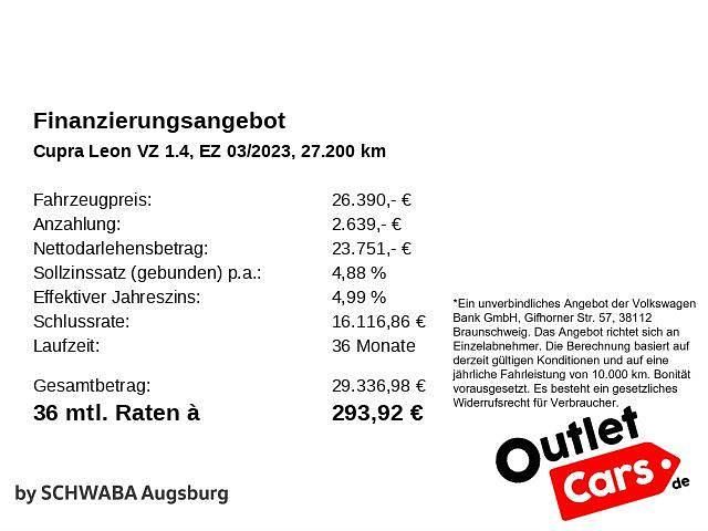 Gebraucht Cupra Leon VZ 245 PS (180 kW) 2023 Schwarz Limousine