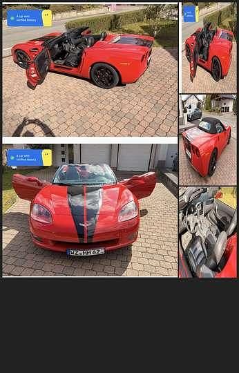 Gebraucht Corvette C6 404 PS (297 kW) 2007 Rot Cabrio