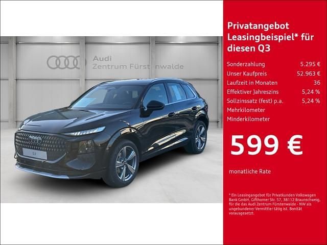 Neu Audi Q3 Ambiente 150 PS (110 kW) 2025 Schwarz SUV