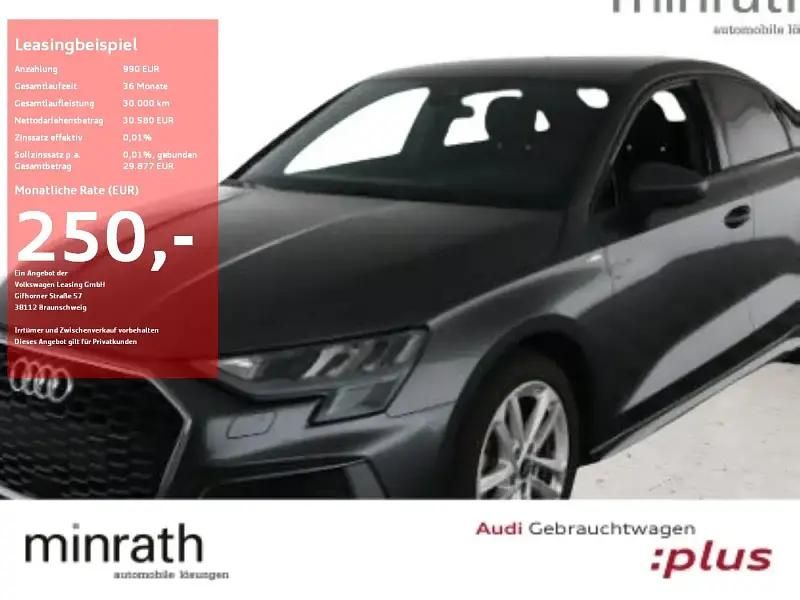 Grau Gebraucht 2024 Audi A3 S-Line Limousine | 30.580 € (Fairer Preis) - Bild 1/4