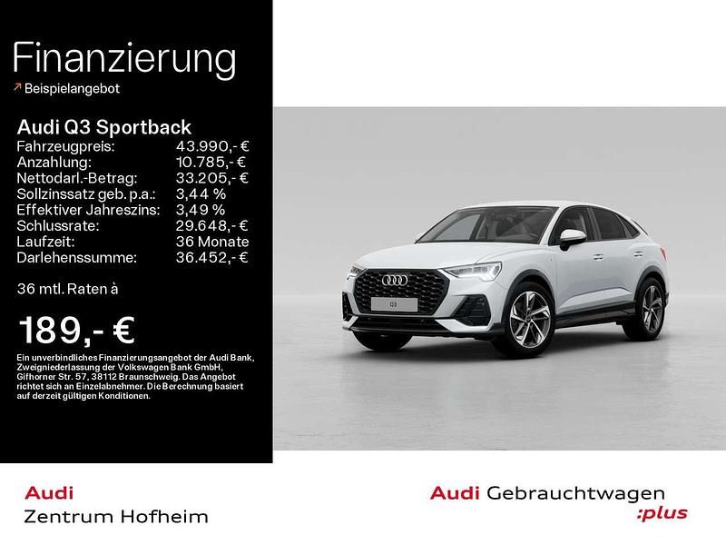 Gletscherweiß metallic Gebraucht 2025 Audi Q3 S-Line SUV | 43.990 € (Fairer Preis) - Bild 1/3