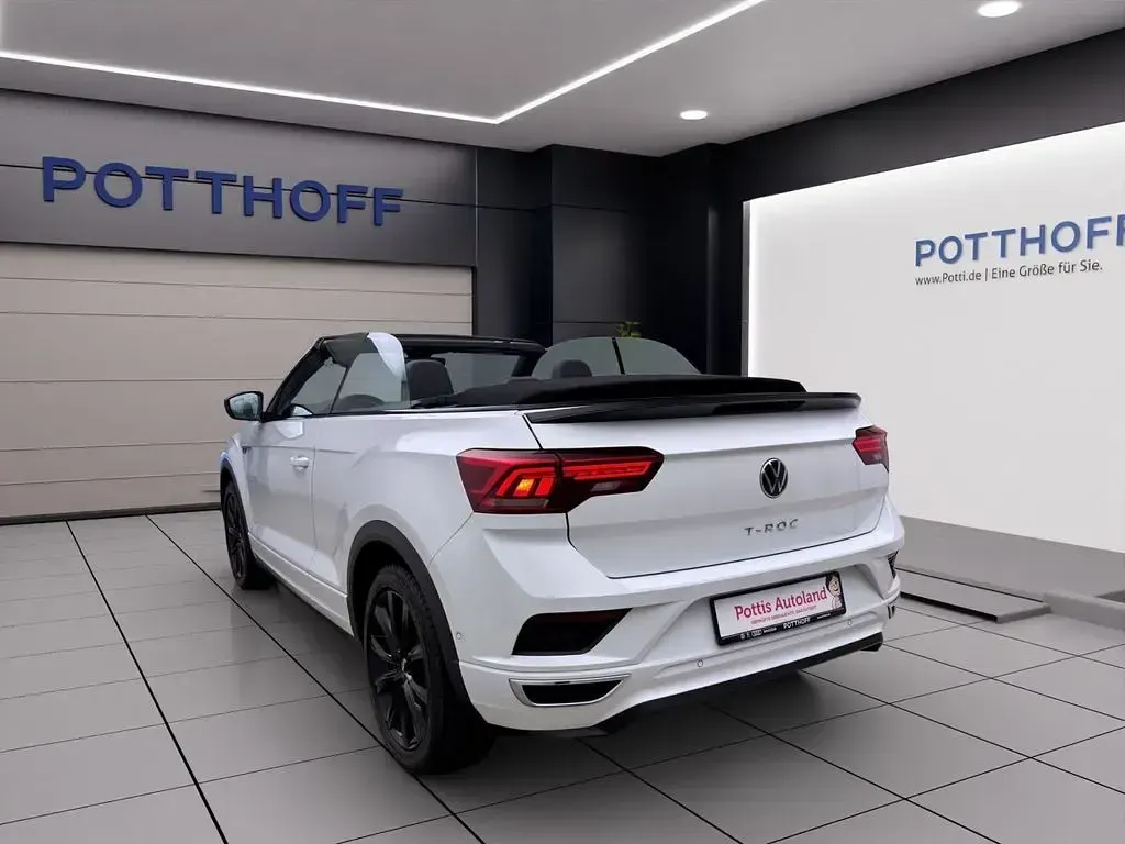 Gebraucht VW T-Roc Cabriolet R-line 150 PS (110 kW) 2021 Weiß Cabrio