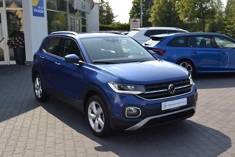 Blau Gebraucht 2021 VW T-Cross Style SUV | 18.990 € (Fairer Preis) - Bild 1/3