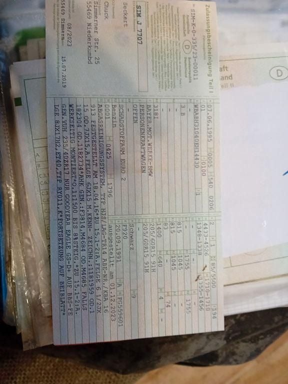 Gelb Gebraucht 1994 BMW 318 Cabriolet Cabrio | 2.900 € - Bild 1/4