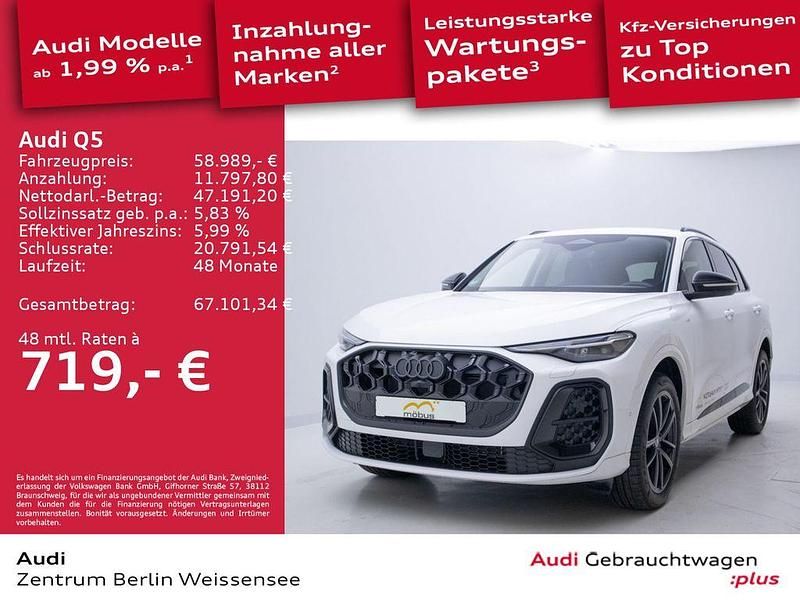Arkonaweiß Gebraucht 2025 Audi Q5 Comfort SUV | 58.989 € (Superpreis) - Bild 1/4