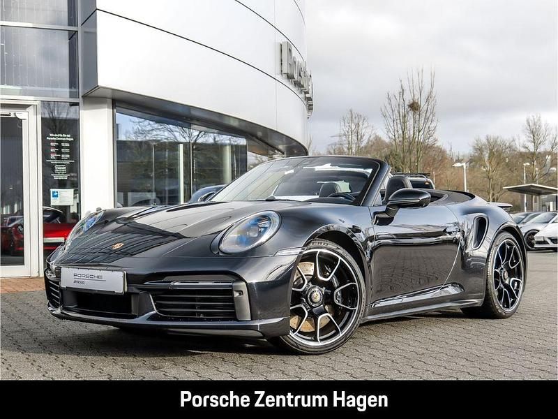Schwarz Gebraucht 2022 Porsche 911 Turbo Cabriolet Cabrio | 184.900 € (Superpreis) - Bild 1/4