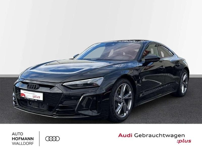 Mythosschwarz metallic Gebraucht 2021 Audi e-tron GT quattro Ambiente Limousine | 48.920 € - Bild 1/4