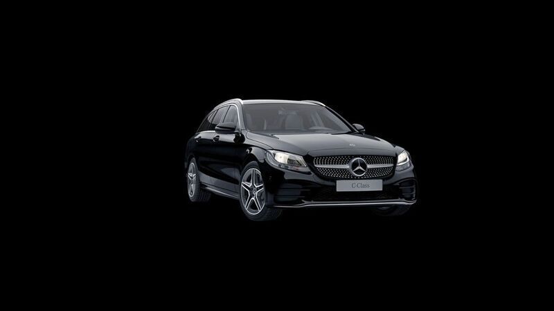 Schwarz Gebraucht 2019 Mercedes C200 AMG line Kombi | 15.999 € (Guter Preis) - Bild 1/4