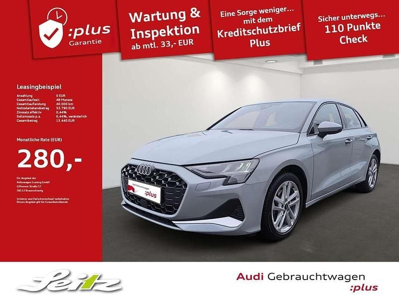 Pfeilgrau perleffekt Gebraucht 2024 Audi A3 Sportback Advanced Plus Limousine | 32.310 € (Guter Preis) - Bild 1/3