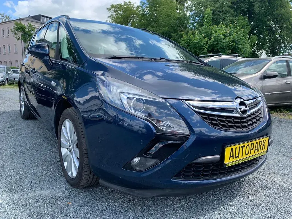 Gebraucht Opel Zafira Tourer Edition 140 PS (102 kW) 2012 Blau Van / Kleinbus