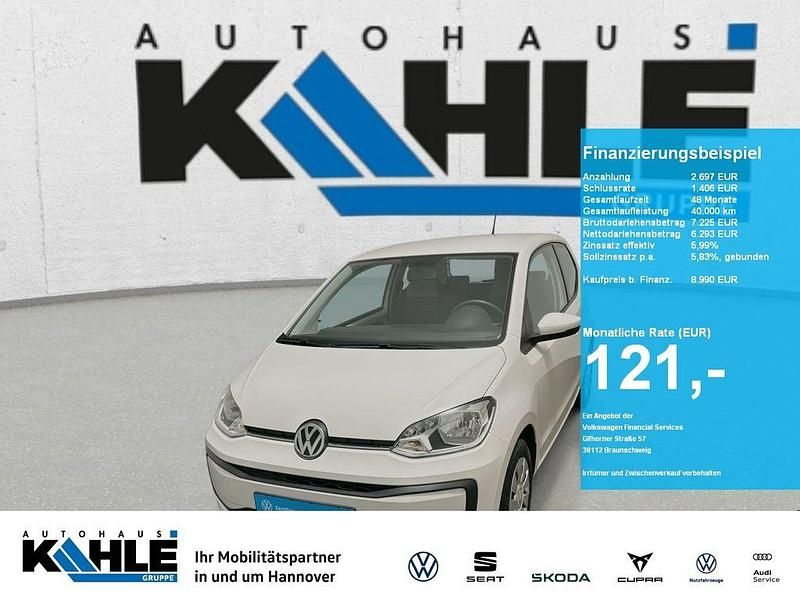 Gebraucht VW up! move up! 60 PS (44 kW) 2019 Weiß Kleinwagen