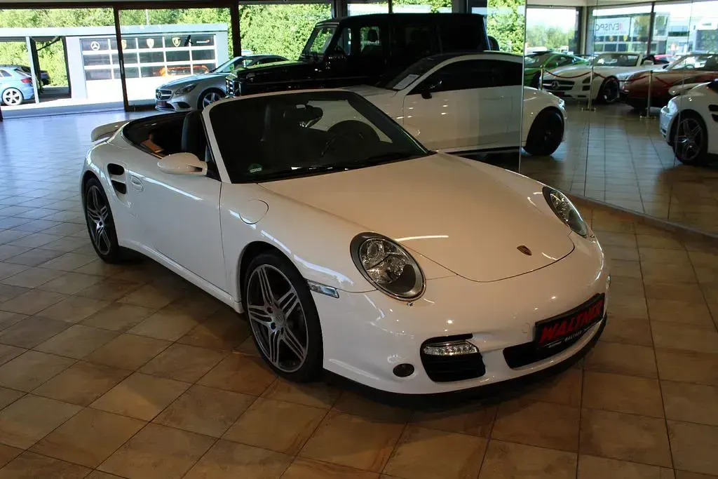 Gebraucht Porsche 997 Turbo 480 PS (353 kW) 2008 Weiß Cabrio