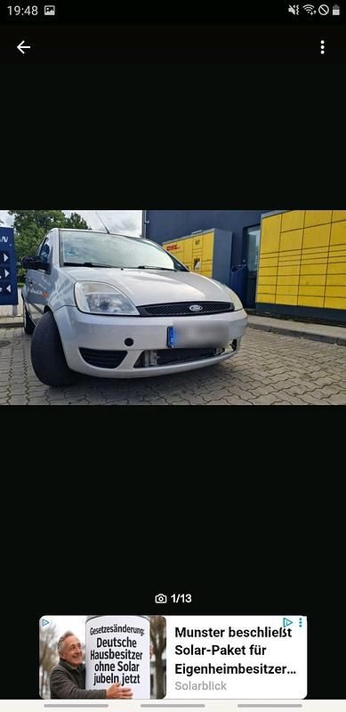Gebraucht Ford Fiesta 80 PS (58 kW) 2004 Silber Kleinwagen
