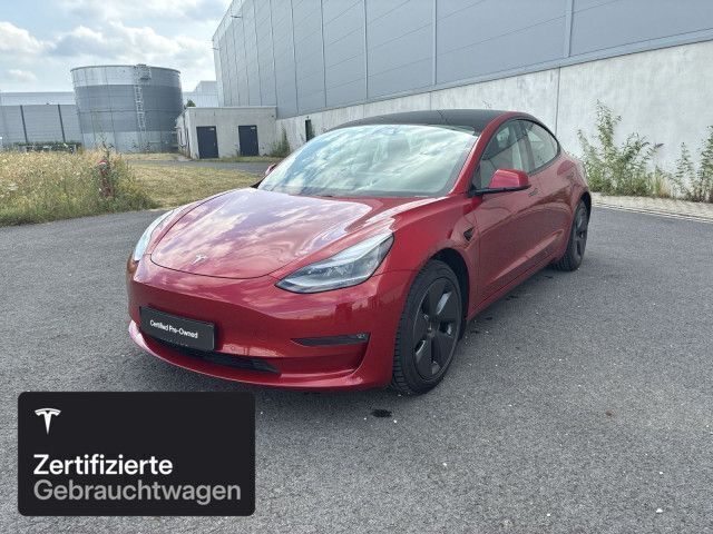 Rot Gebraucht 2021 Tesla Model 3 Long Range Limousine | 27.700 € (Fairer Preis) - Bild 1/4