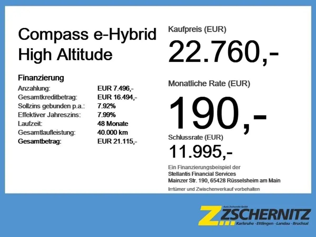 Gebraucht Jeep Compass Altitude 131 PS (96 kW) 2023 Solid black SUV