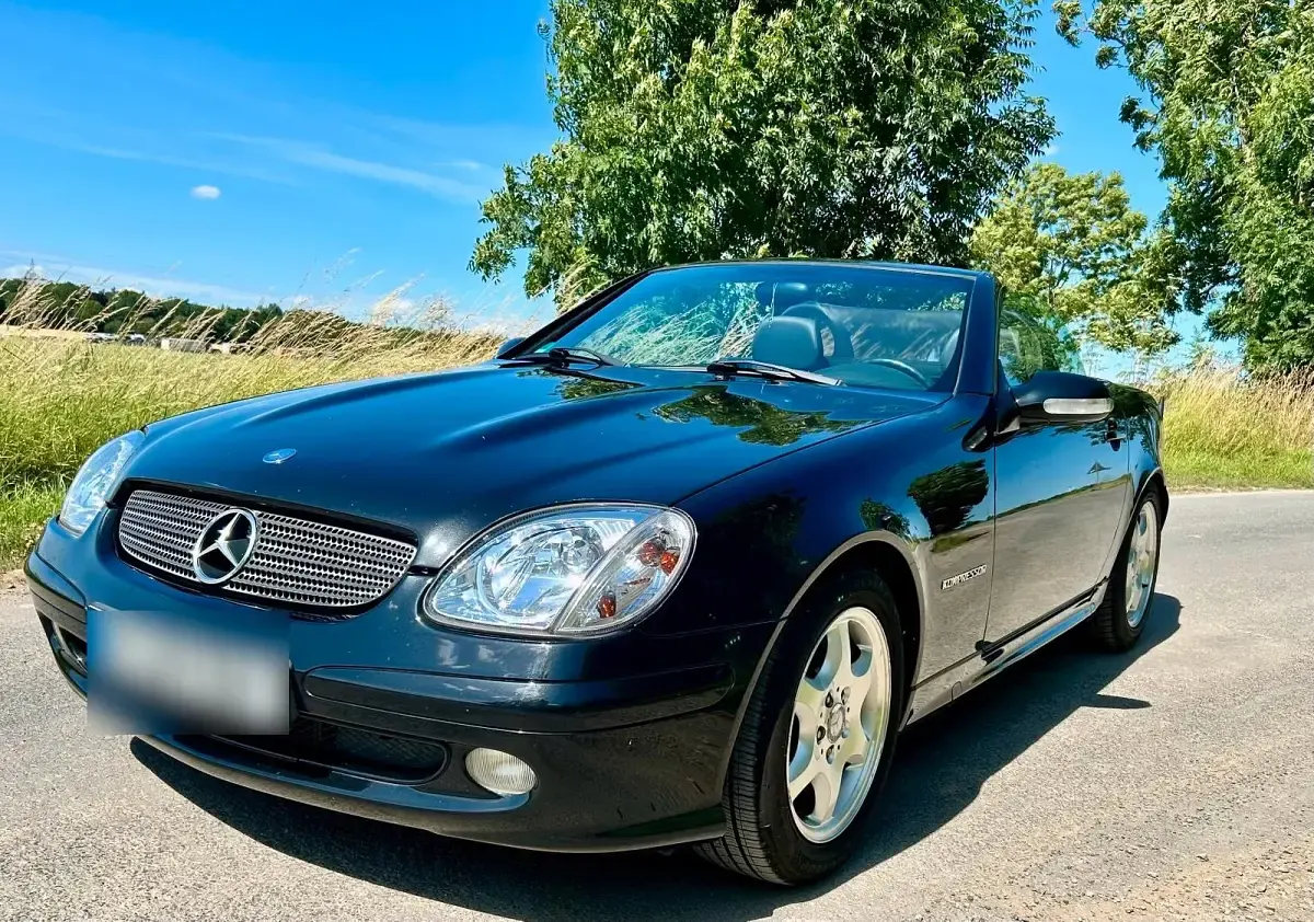 Gebraucht Mercedes SLK200 163 PS (119 kW) 2003 Schwarz Cabrio