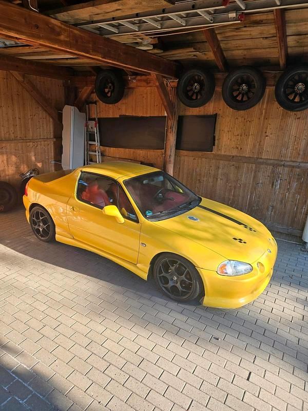 Gelb Gebraucht 1996 Honda CR-X Coupé | 4.200 € (Fairer Preis) - Bild 1/4