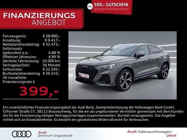Chronosgrau metallic Gebraucht 2022 Audi Q3 Sportback S-Line SUV | 38.890 € (Fairer Preis) - Bild 1/2