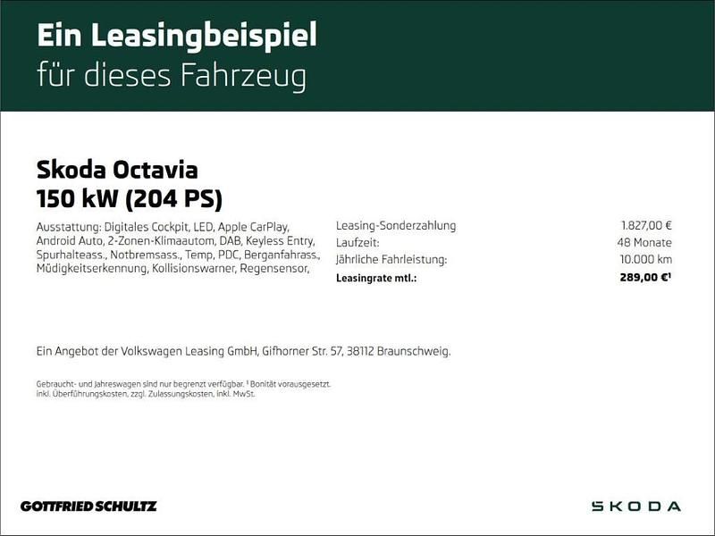 Gebraucht Skoda Octavia Ambition 204 PS (150 kW) 2022 Weiss Kombi