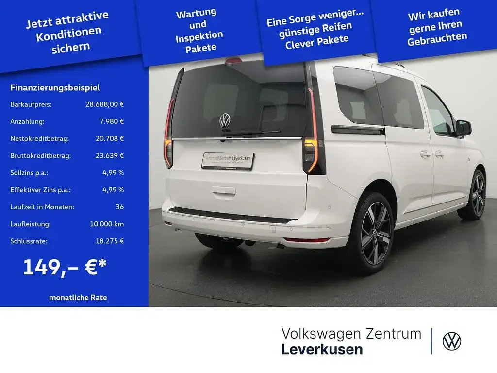 Gebraucht VW Caddy Style 122 PS (89 kW) 2022 Candy weiss Van / Kleinbus