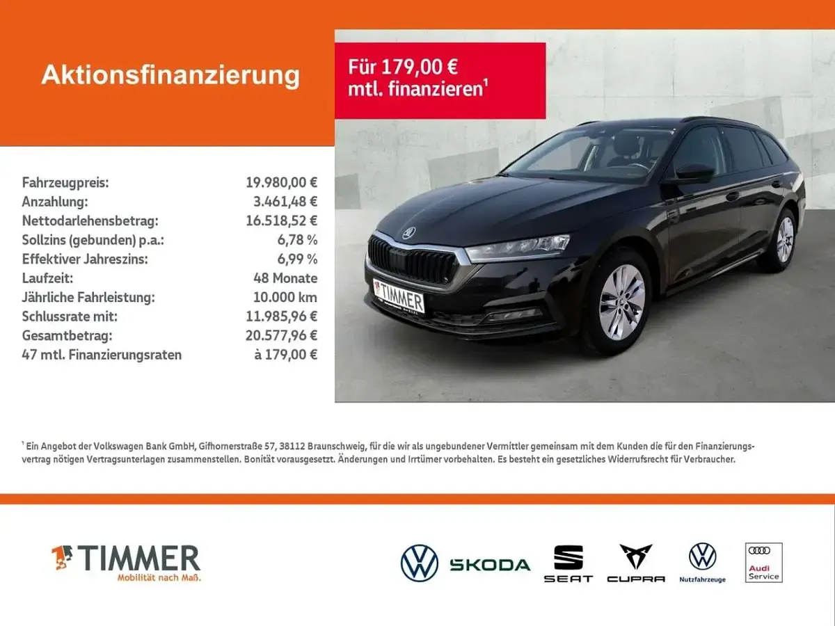 Gebraucht Skoda Octavia 150 PS (110 kW) 2022 Schwarz Kombi