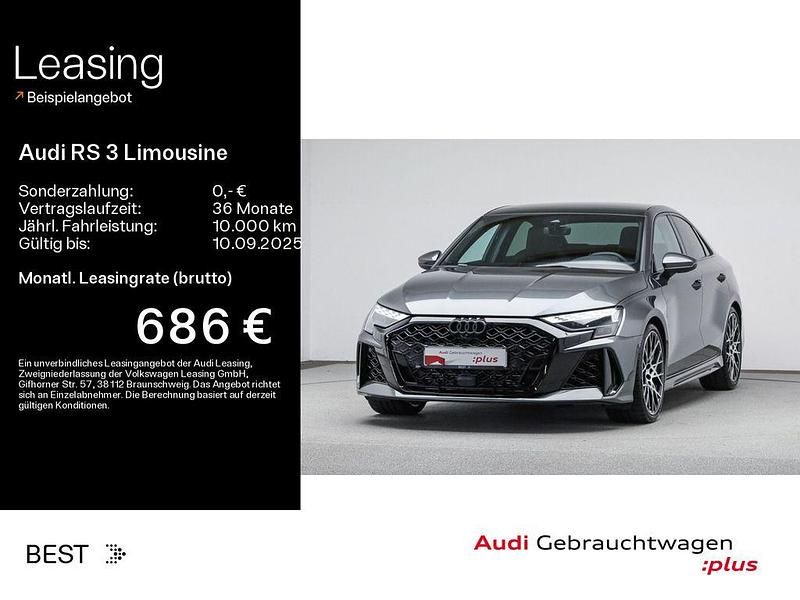 Daytonagrau perleffekt Gebraucht 2024 Audi RS3 Ambiente Kleinwagen | 64.449 € (Fairer Preis) - Bild 1/4
