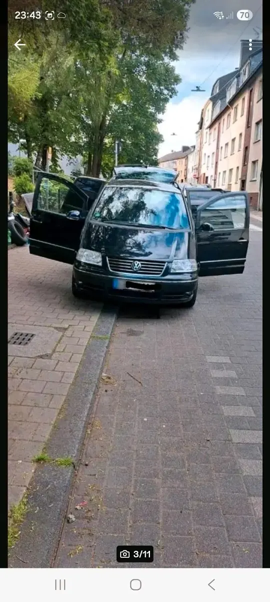 Gebraucht VW Sharan United 140 PS (102 kW) 2009 Schwarz Van / Kleinbus
