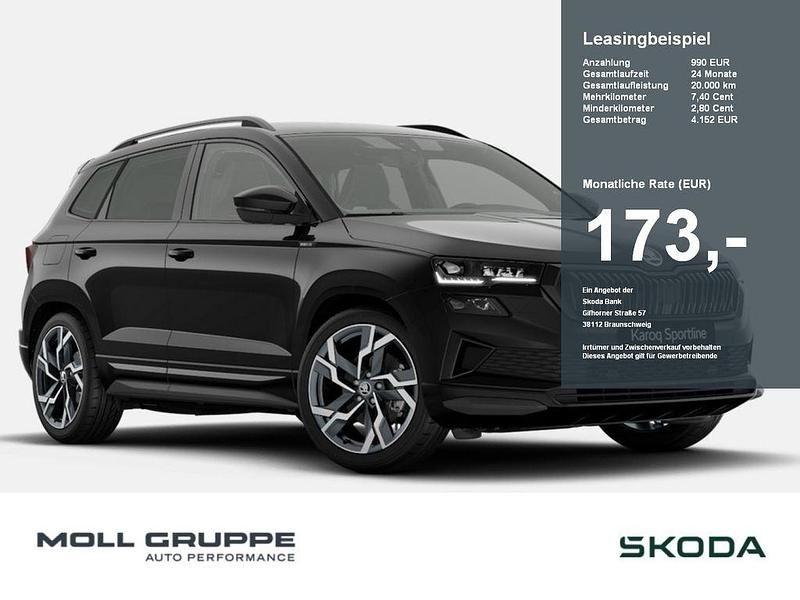 Schwarz Neu 2025 Skoda Karoq SportLine SUV | 40.390 € (Teuer) - Bild 1/2