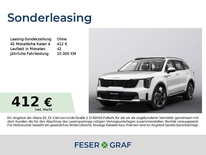 Weiß Neu 2025 Kia Sorento Vision SUV | 49.450 € (Etwas zu teuer) - Bild 1/4