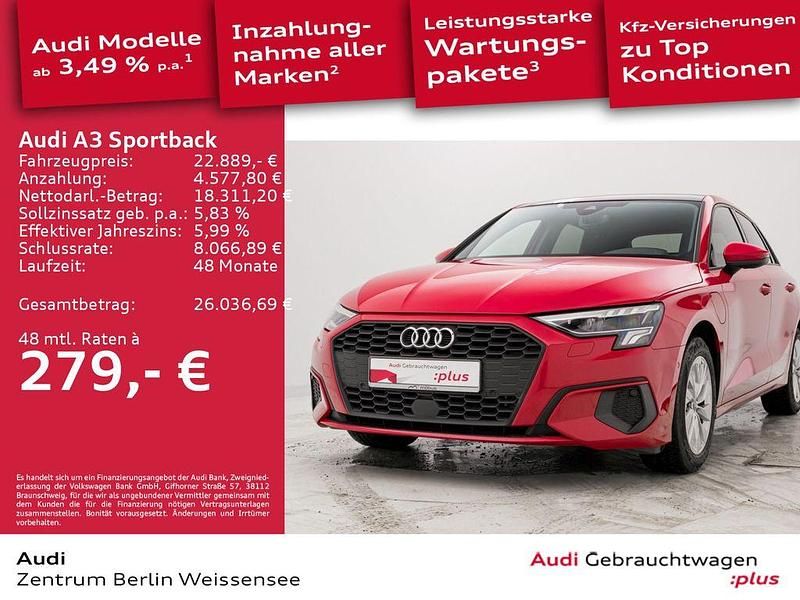 Gebraucht Audi A3 Ambiente 204 PS (150 kW) 2022 Rot Limousine
